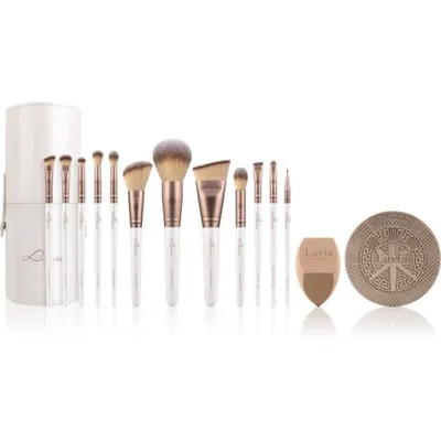 Luvia Cosmetics Kosmetikpinsel-Set »Prime Vegan Pro« Mit 12 Pinseln aus Nurai-Haar, Schwamm und Reinigungsmatte, vegan.