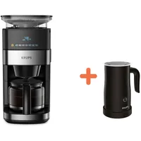 Krups Set: Grind Aroma Filterkaffeemaschine Und Milchaufschäumer - Bild 1