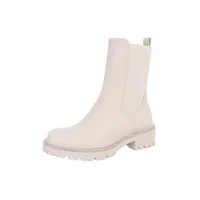 Ital-Design Plateaustiefeletten für Damen in Beige - Bild 3