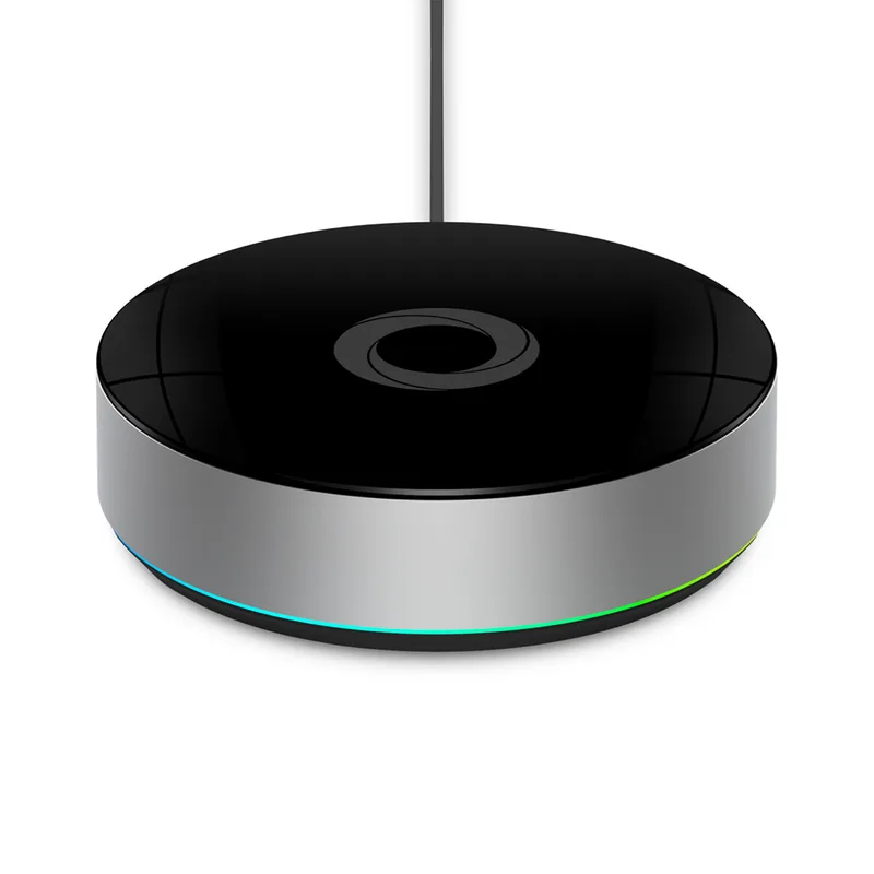Athom Homey bridge - Android - iOS - Amazon Alexa & Google Assistant - Kabellos - Schwarz - Silber - 80 mm - 546 g (HOMEY-BRIDGE-EU-01)
