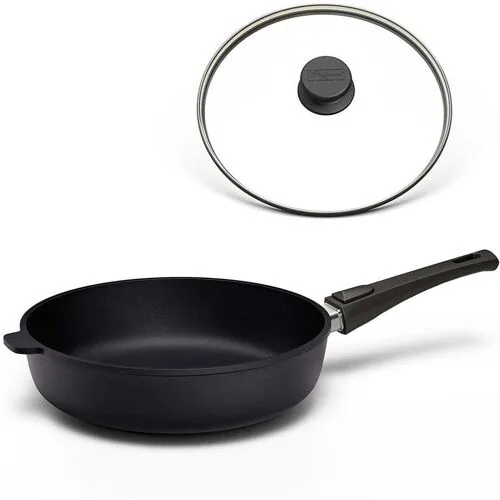 Hochrandpfanne I STONIQ   PFAS-FREI, 28 cm / Mit Glasdeckel      Lebenslange Garantie   Antihaft   Robuste AluminiumHochrandpfanne   Induktionspfanne   Hoffmann Germany