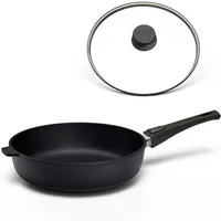 Hochrandpfanne I STONIQ   PFAS-FREI, 28 cm / Mit Glasdeckel      Lebenslange Garantie   Antihaft   Robuste AluminiumHochrandpfanne   Induktionspfanne   Hoffmann Germany - Bild 1