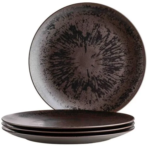 MÄSER Platzteller »Platzteller-Set Metallic Bronze, aus Keramik«