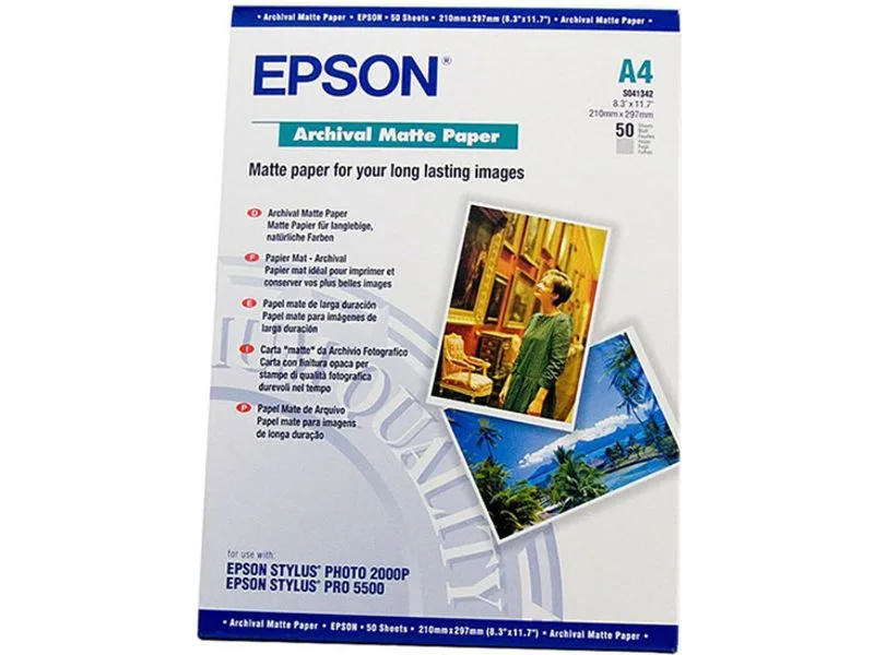 EPSON Papier matt archival A4 50Blatt